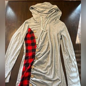 Hooded t-shirt dress